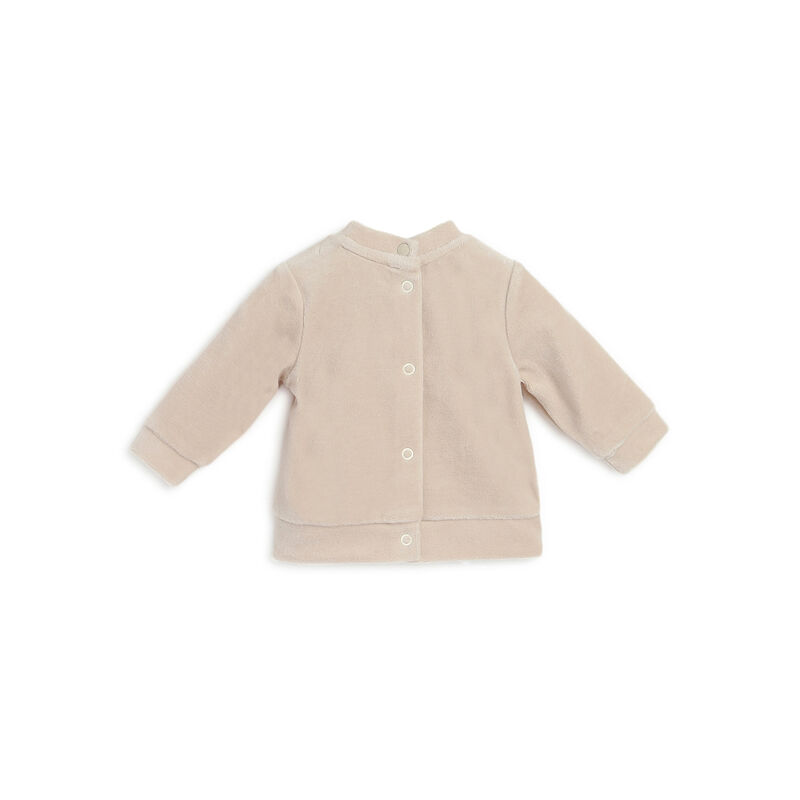 Infants Medium Natural Printed Smock with Legging image number null